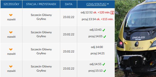 Z Gryfina do Mieszkowic jeżdżą pociągi spalinowe