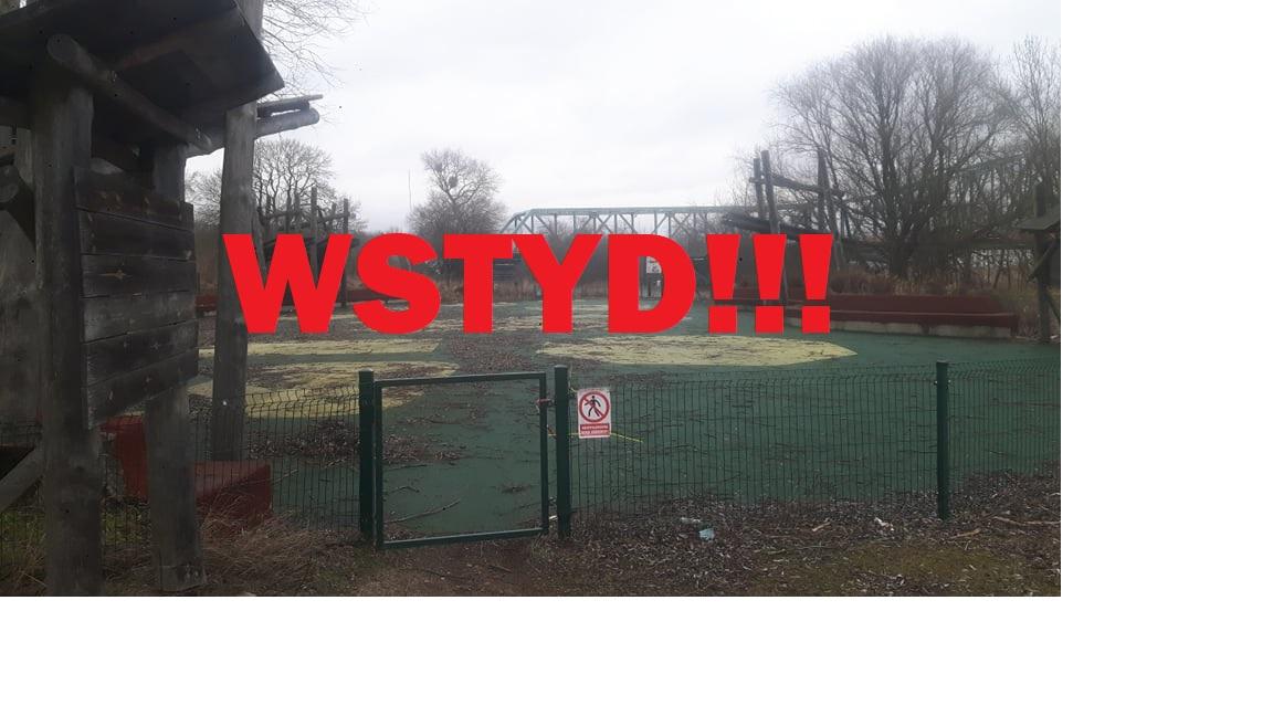 Likwidują plac zabaw za mostem