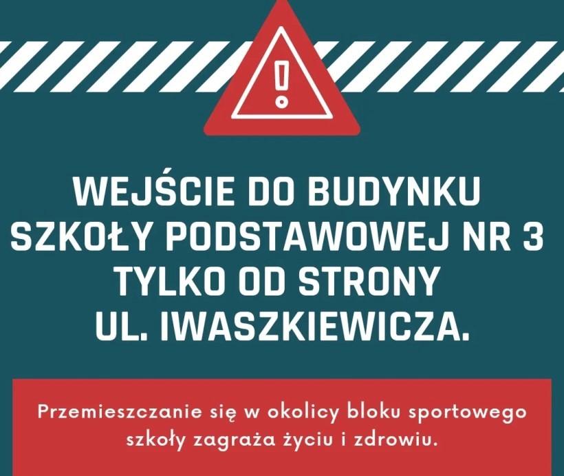 Wszystkie zajęcia sportowe w SP nr 3 zostały odwołane