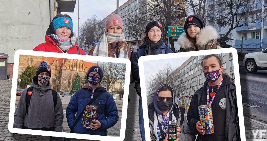 Wolontariusze WOŚP w akcji. Nie straszna im wichura!