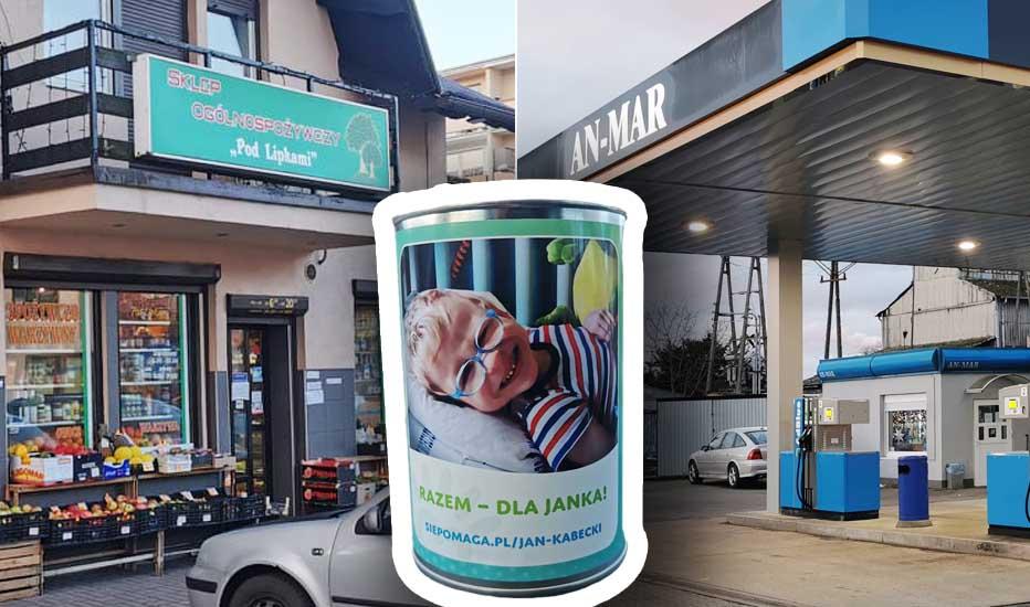 W tych miejscach stoją puszki dla Jasia