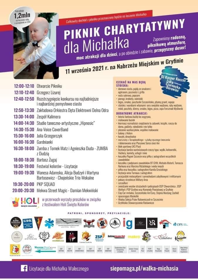Przyjdź na festyn. Weź udział w licytacji. Pomóż Michałkowi!