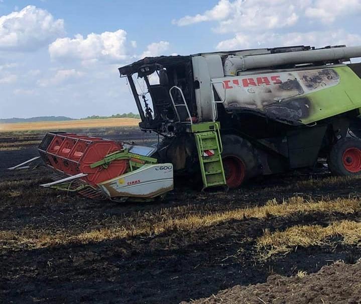 Paliły się zboża, płonęły kombajny