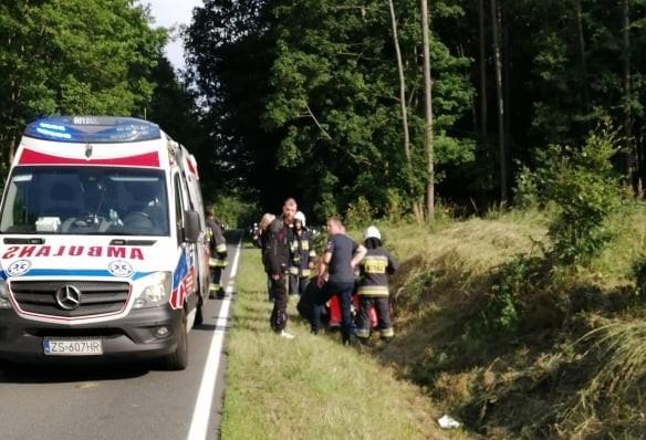 Czołowe zderzenie dwóch motorów. Jest ranny