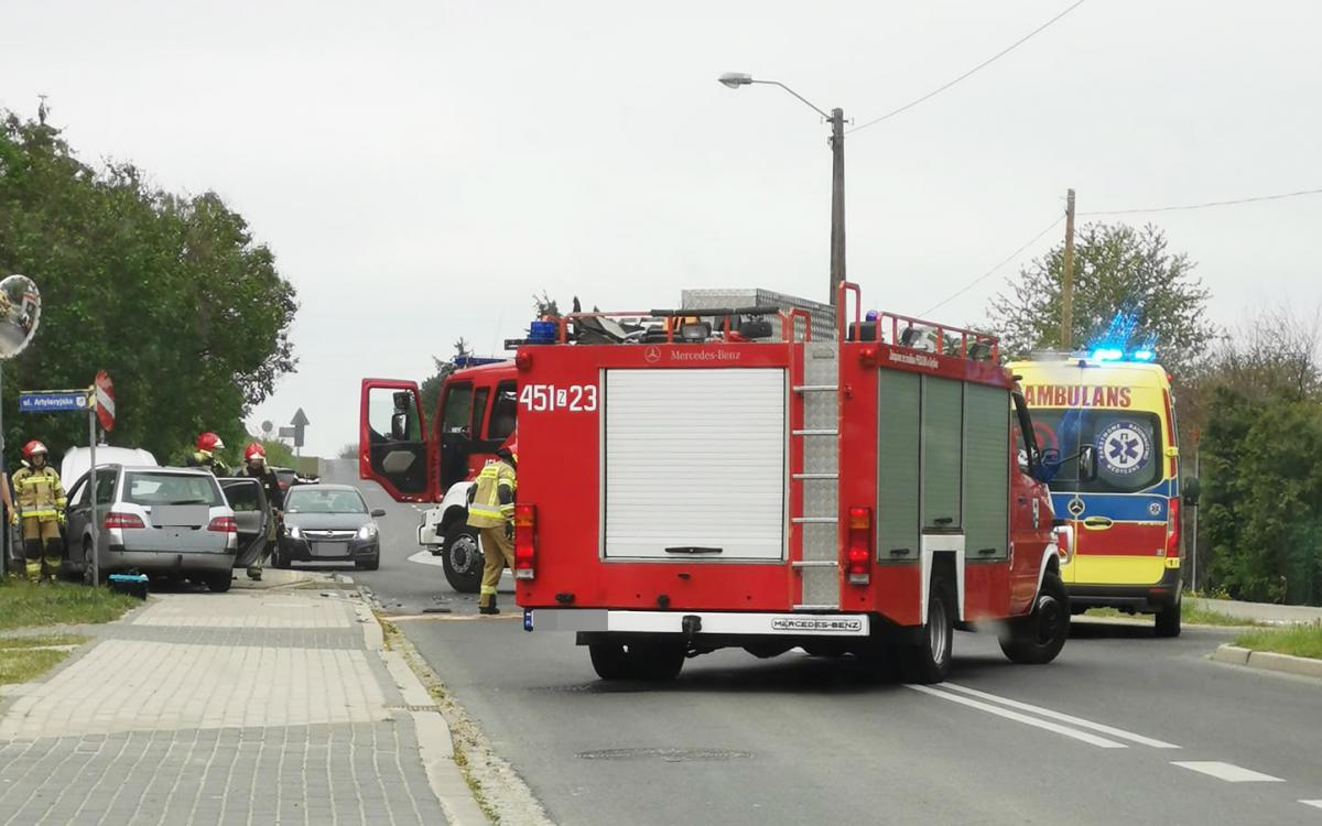 Kolizja przy ul. Armii Krajowej w Gryfinie
