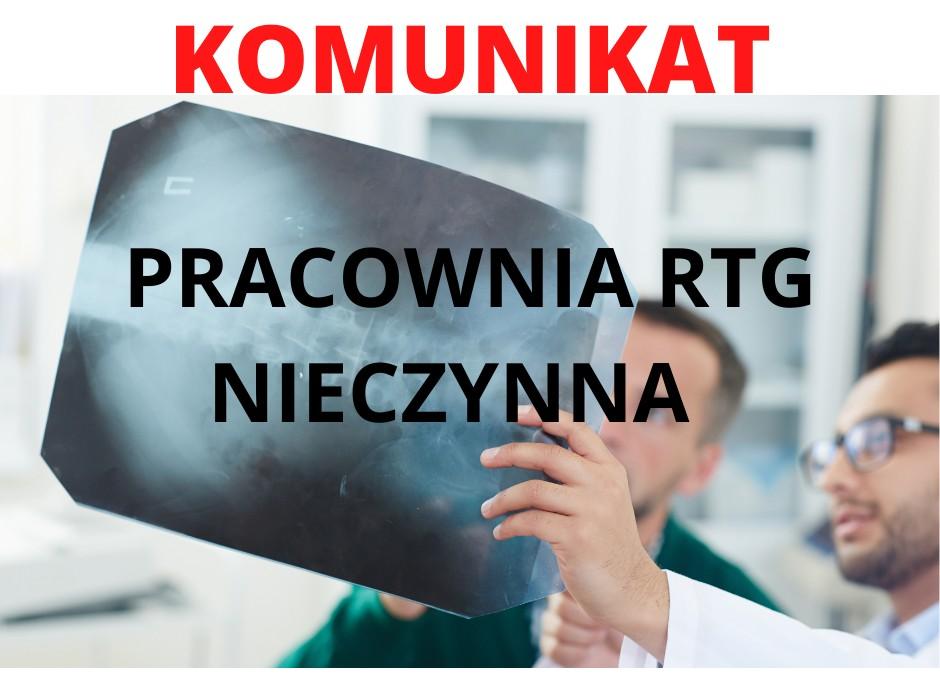 Pracownia RTG nieczynna