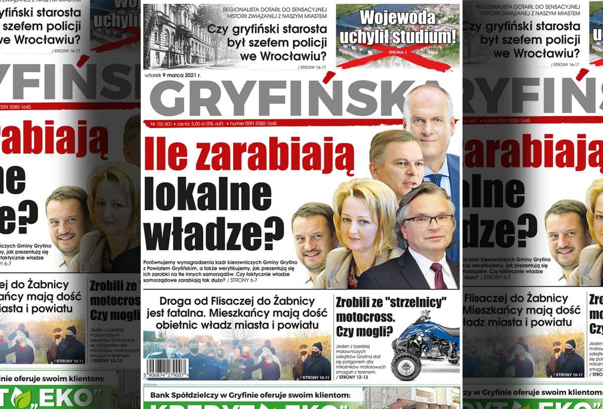 Gazeta Gryfińska: Ile zarabiają lokalne władze?
