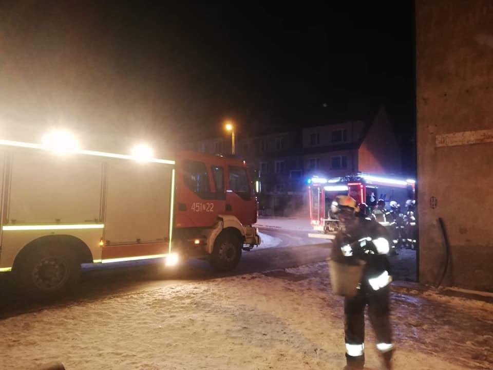 Nocny pożar w Gardnie