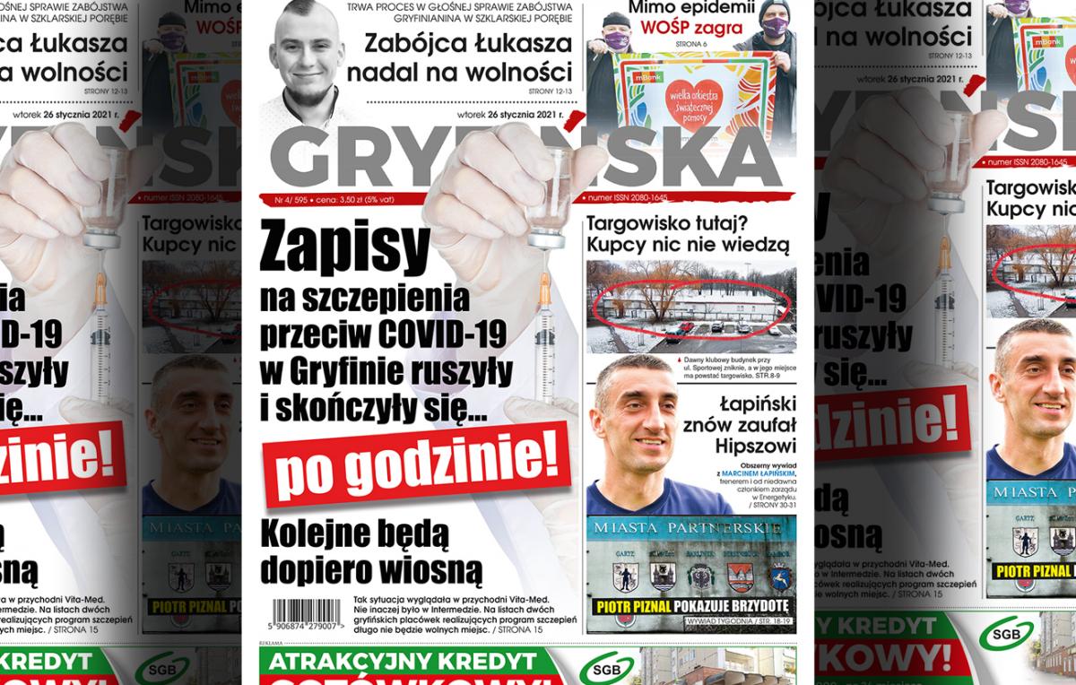 Gazeta Gryfińska: Zapisy na szczepienia przeciw COVID-19 w Gryfinie ruszyły i skończyły się po godzinie