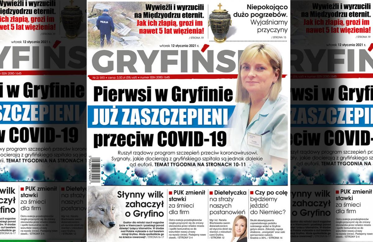 Gazeta Gryfińska: Pierwsi w Gryfinie już zaszczepieni przeciw COVID-19