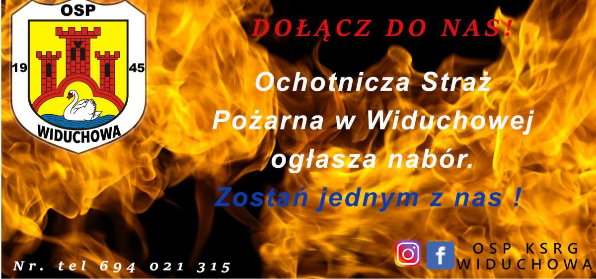Chcesz zostać strażakiem? OSP Widuchowa szuka ochotników