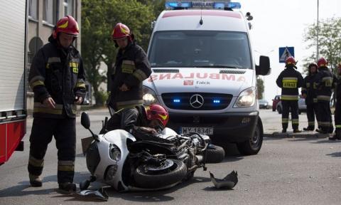 Wymusił pierwszeństwo. Motorowerzysta w szpitalu