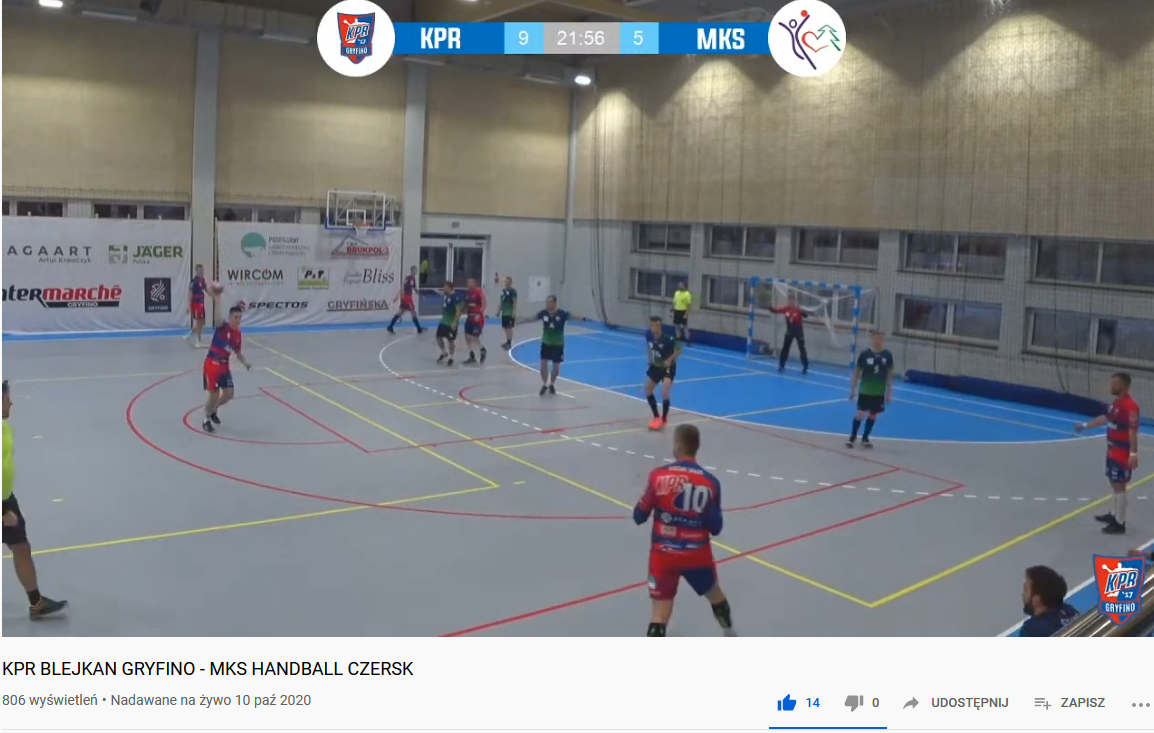 KPR Blejkan Gryfino gra dziś w Bydgoszczy. Podajemy link do transmisji