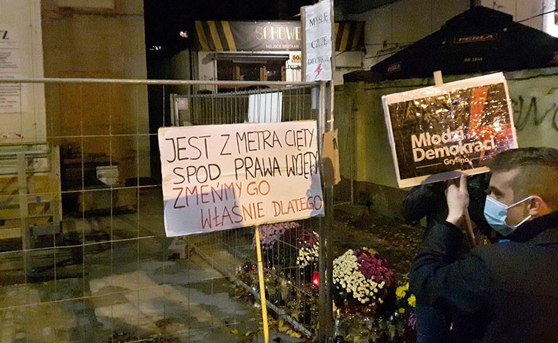 Siódmy protest w Gryfnie. Skromna szczęśliwa liczba