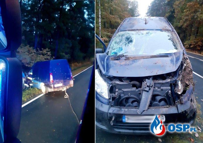 Stracił panowanie i wylądował w rowie
