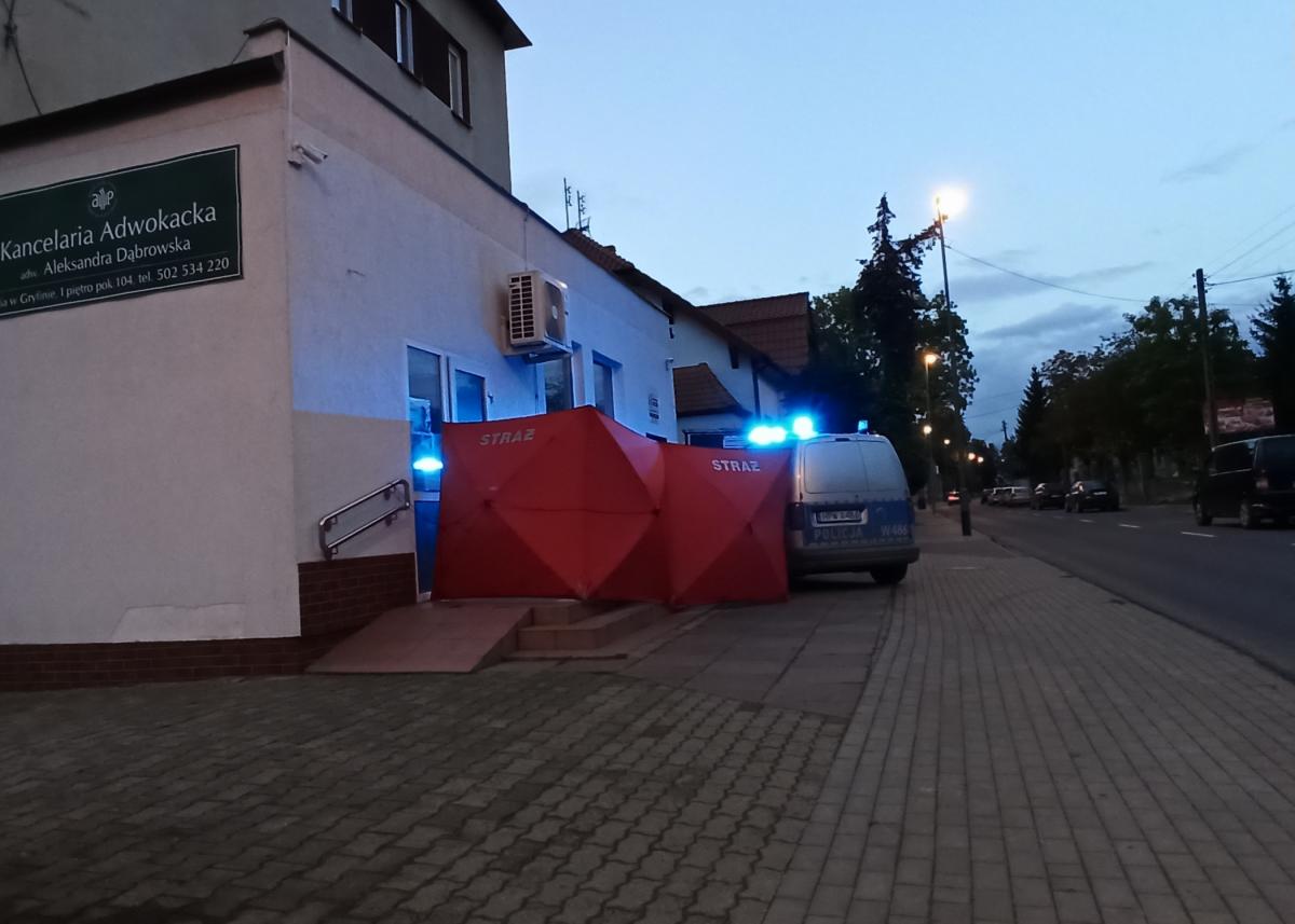 Mężczyzna zmarł na ulicy Szczecińskiej