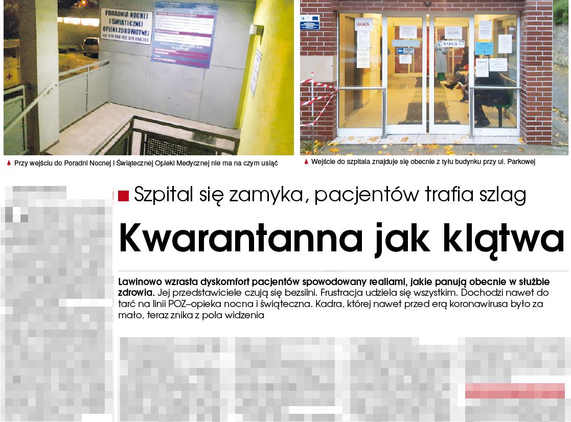 Gazeta Gryfińska: Szpital się zamyka, pacjentów trafia szlag