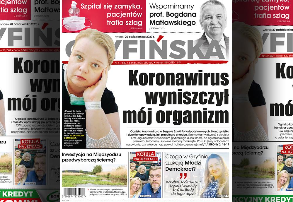 Gazeta Gryfińska. Nauczycielka: Koronawirus wyniszczył mój organizm