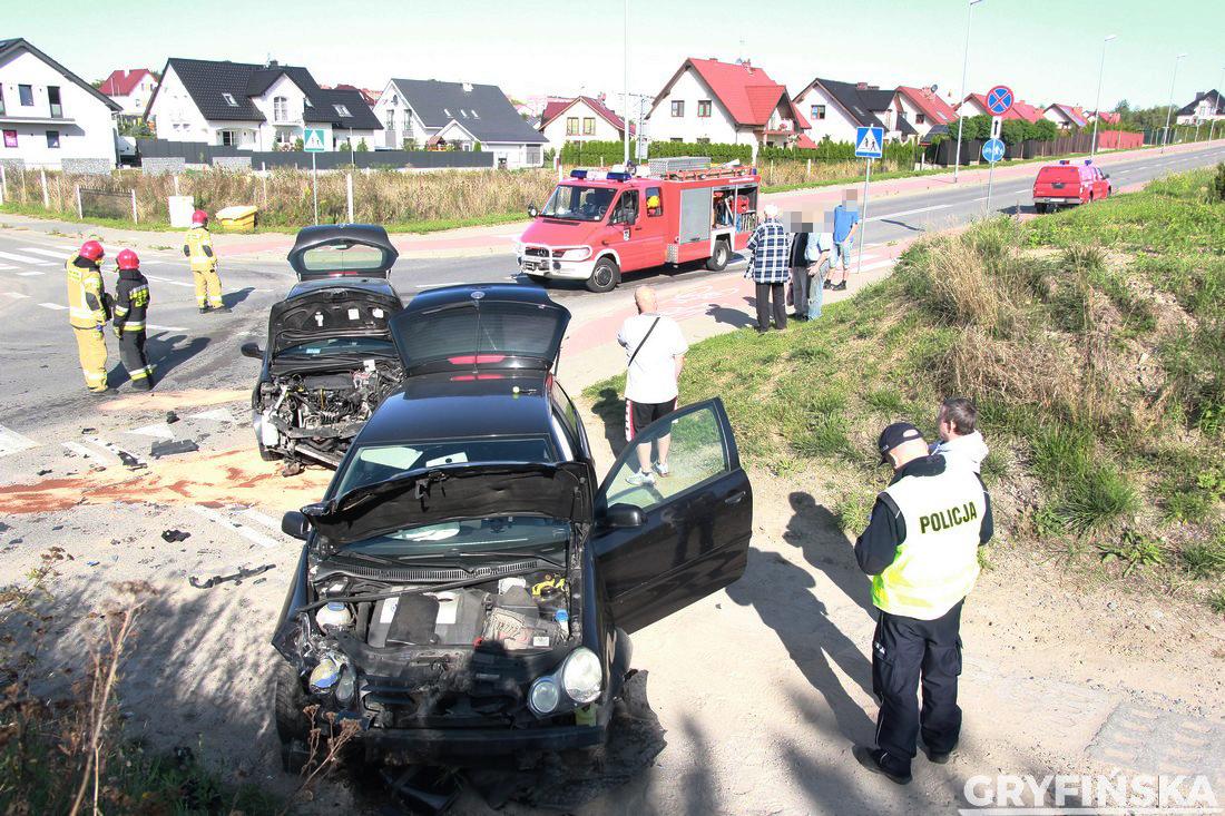 Wypadek na ul. Jana Pawła II [GALERIA]