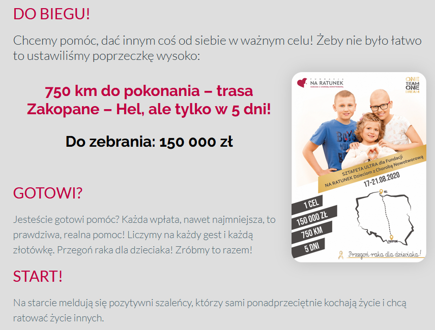 Zaczęli bieg od Tatr do Helu. Wszystko dla chorych dzieciaków