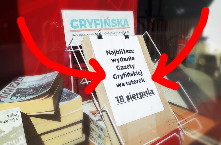 Najbliższe wydanie Gryfińskiej w przyszłym tygodniu