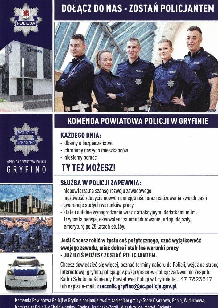 Jesteś zainteresowany wstąpieniem do policji? Przyjdź na spotkanie
