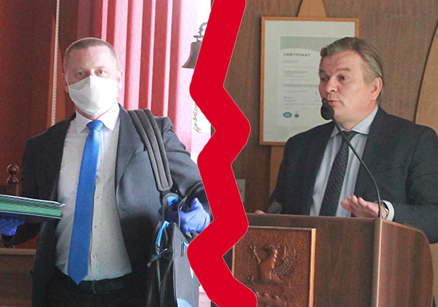 Emocje w radzie sięgają zenitu. P. Nikitiński do R. Gugi: Jest pan zwykłym tchórzem i kłamcą