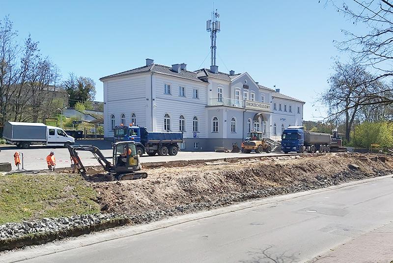 Prace przy dworcu - aktualizacja