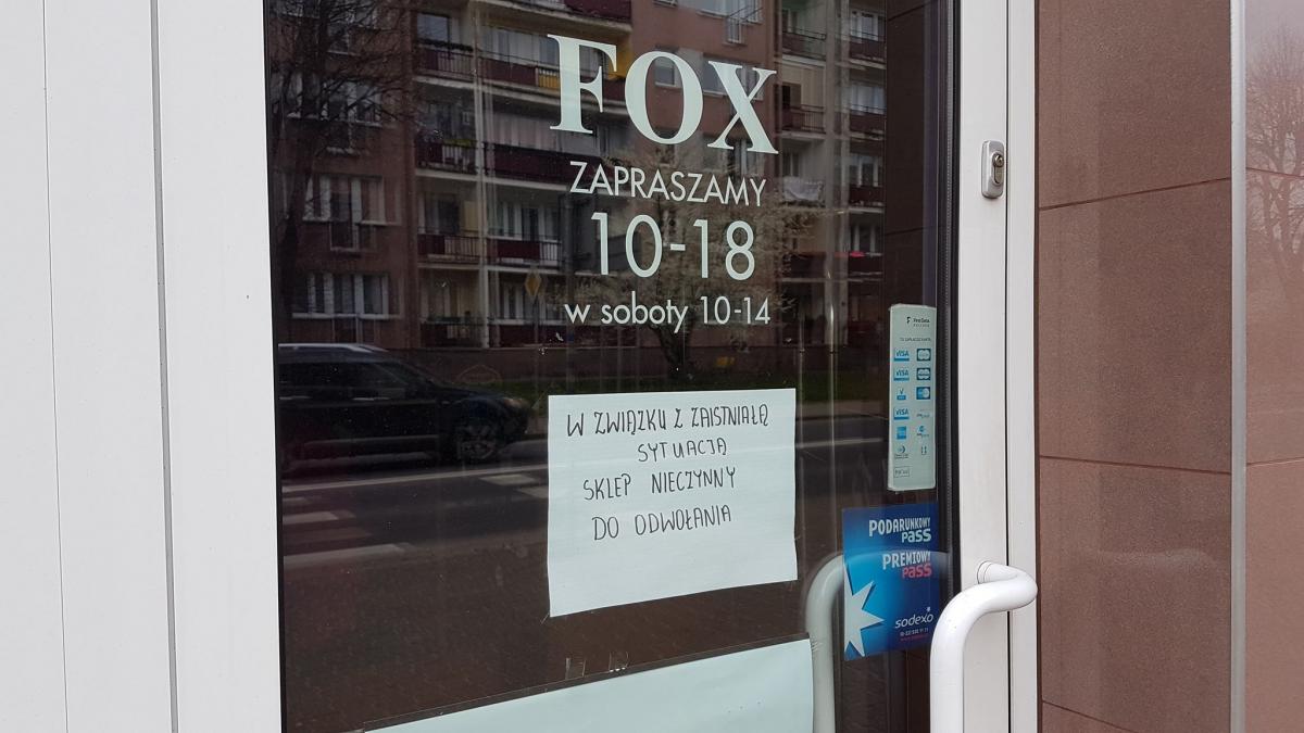 Kolejne punkty handlowe w Gryfinie zawieszają swoją działalność