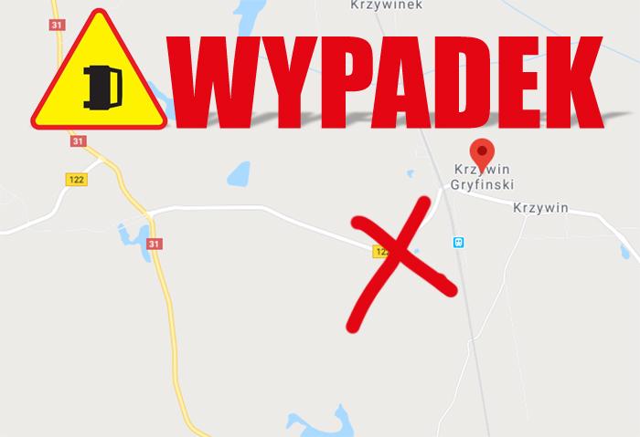 Groźny wypadek przy Krzywinie!
