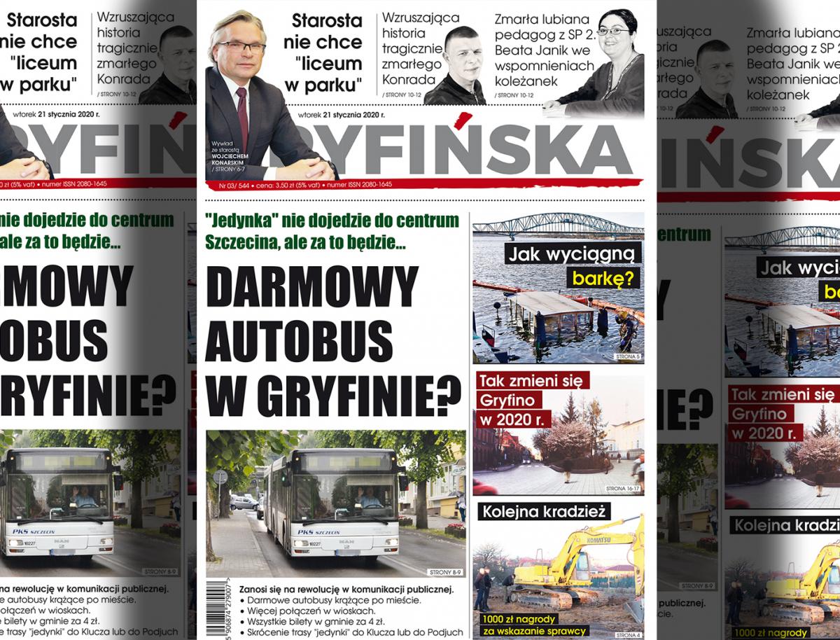 Gazeta Gryfińska: Darmowy autobus w Gryfinie