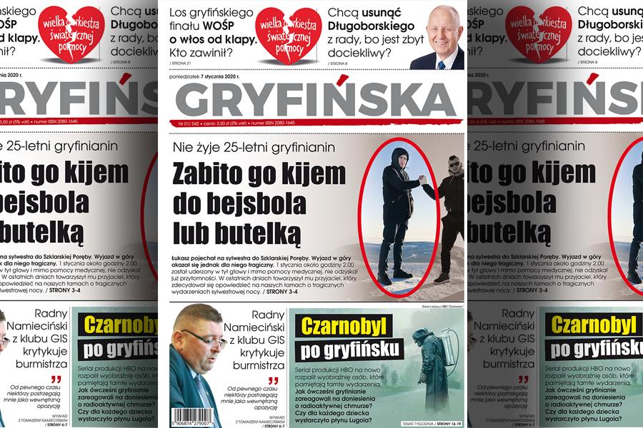 Gazeta Gryfińska. Nie żyje 25-letni gryfinianin, który pojechał na sylwestra do Szklarskiej Poręby