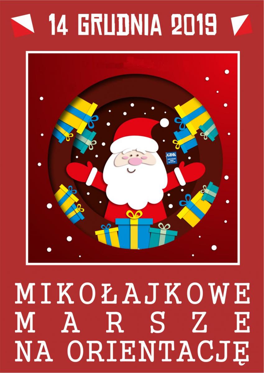 Rajd pieszy z Mikołajem w tle
