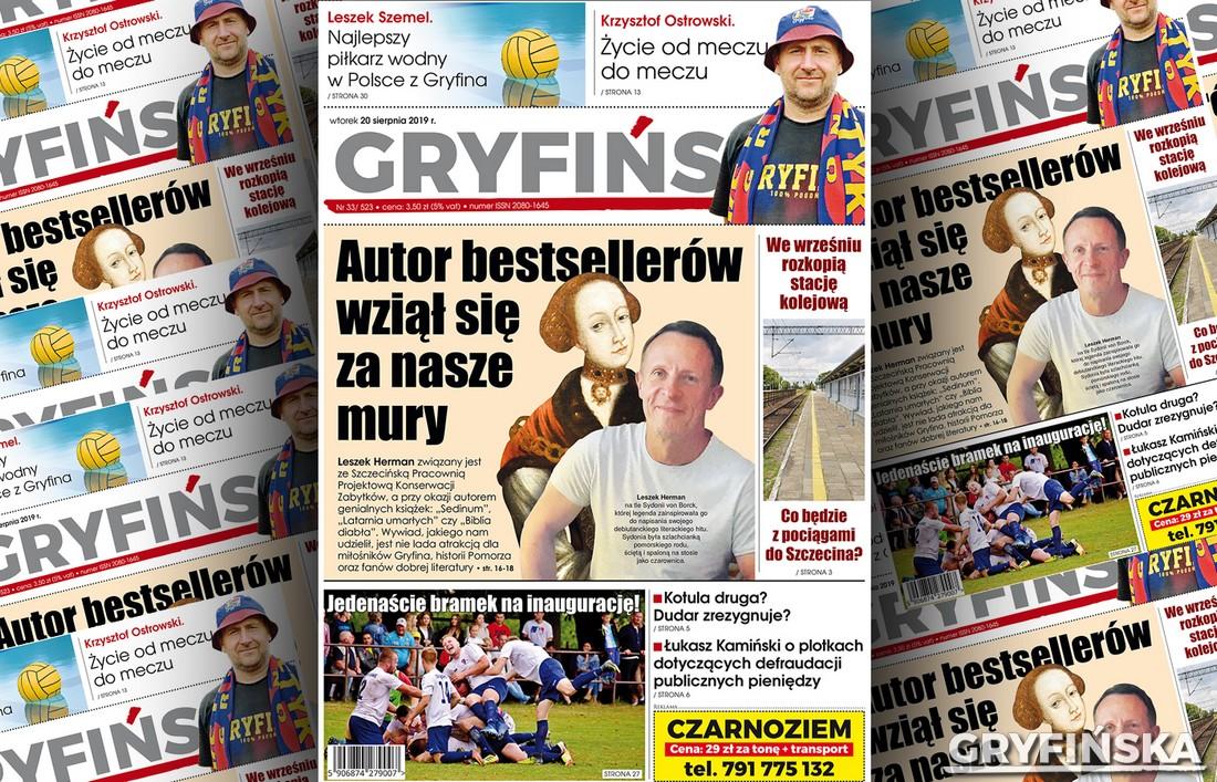 Gazeta Gryfińska: Autor bestsellerów wziął się za nasze mury