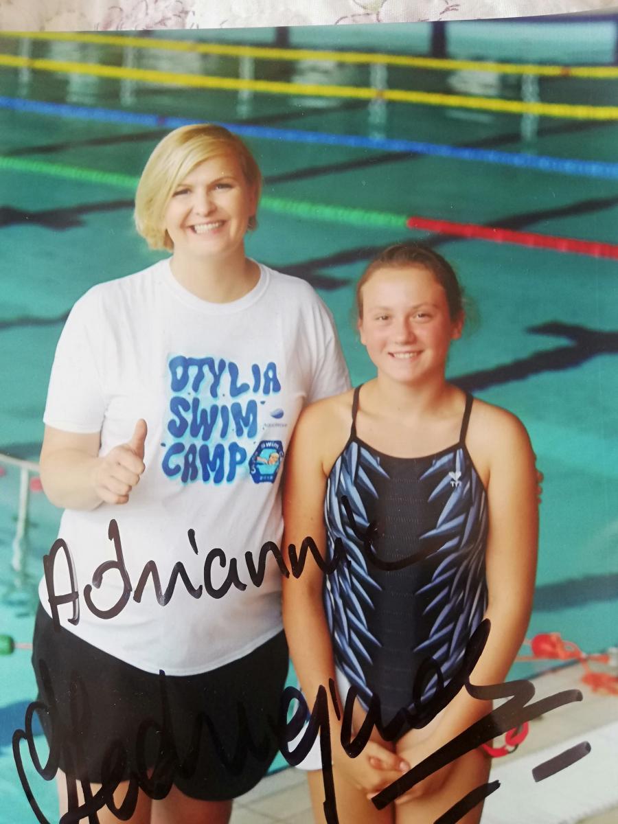Adrianna i Aleksandra pływały z Otylią Jędrzejczak