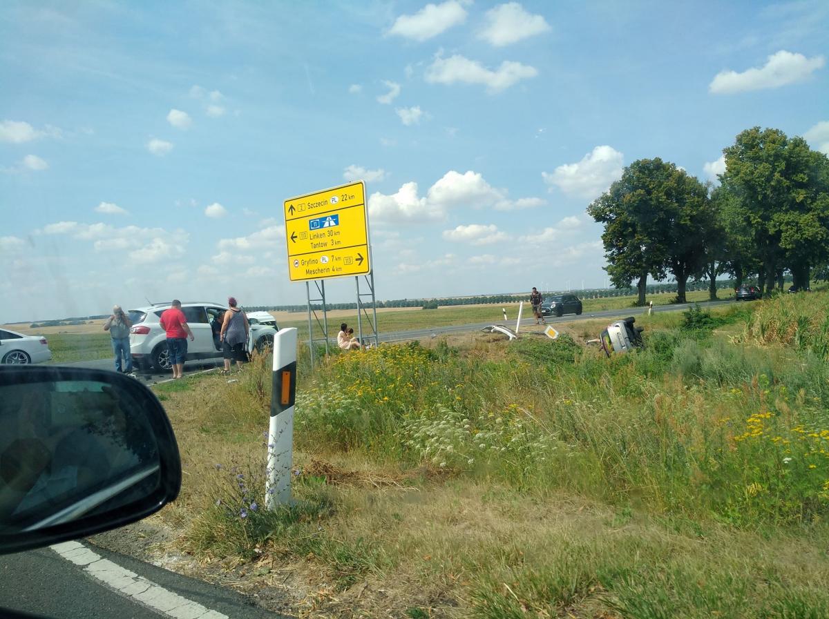 Kolejny wypadek za Mescherin