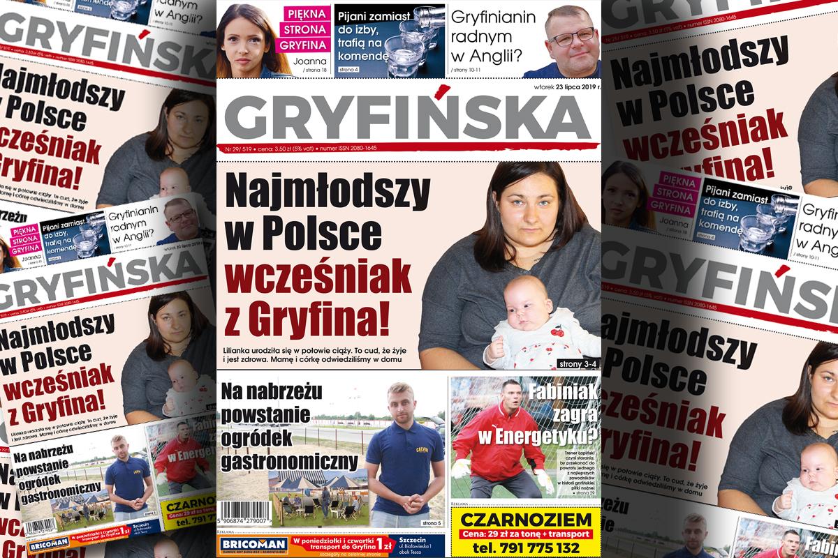 Gazeta Gryfińska: Najmłodszy w Polsce wcześniak z Gryfina!