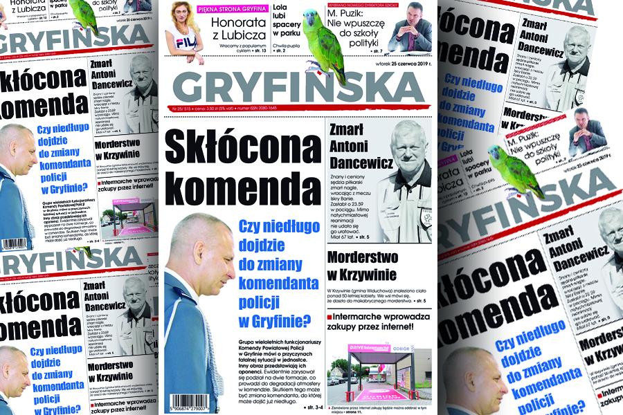 NOWE wydanie Gazety Gryfińskiej: Skłócona komenda! Czy dojdzie do zmiany komendanta policji w Gryfinie?