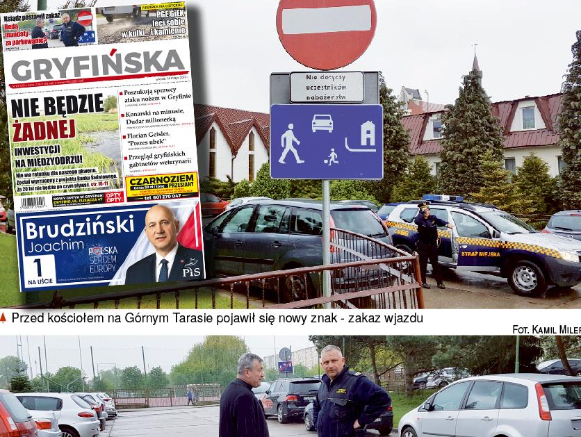 Gazeta Gryfińska: Ksiądz postawił nowy znak. Będą mandaty za parkowanie?!