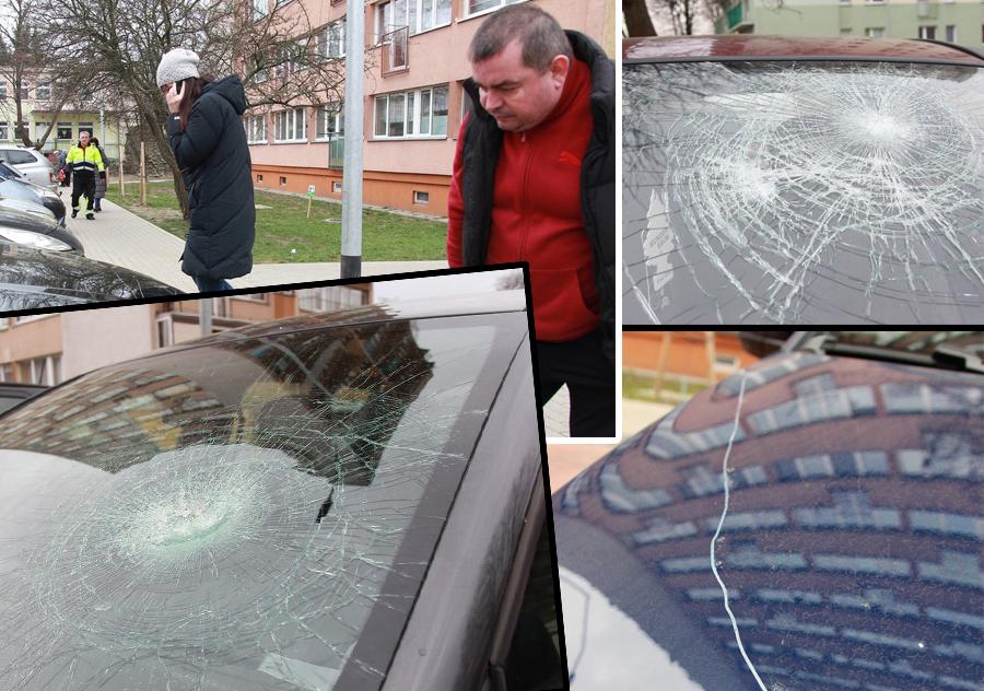 Chuligani zdewastowali co najmniej dziesięć aut przy Słowiańskiej! Mieszkańcy wyznaczyli nagrodę pieniężną za wskazanie sprawców!