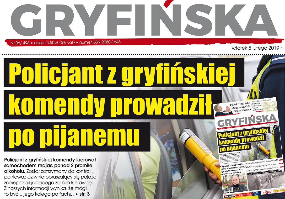 Gazeta Gryfińska: Policjant z gryfińskiej komendy prowadził po pijanemu‼️