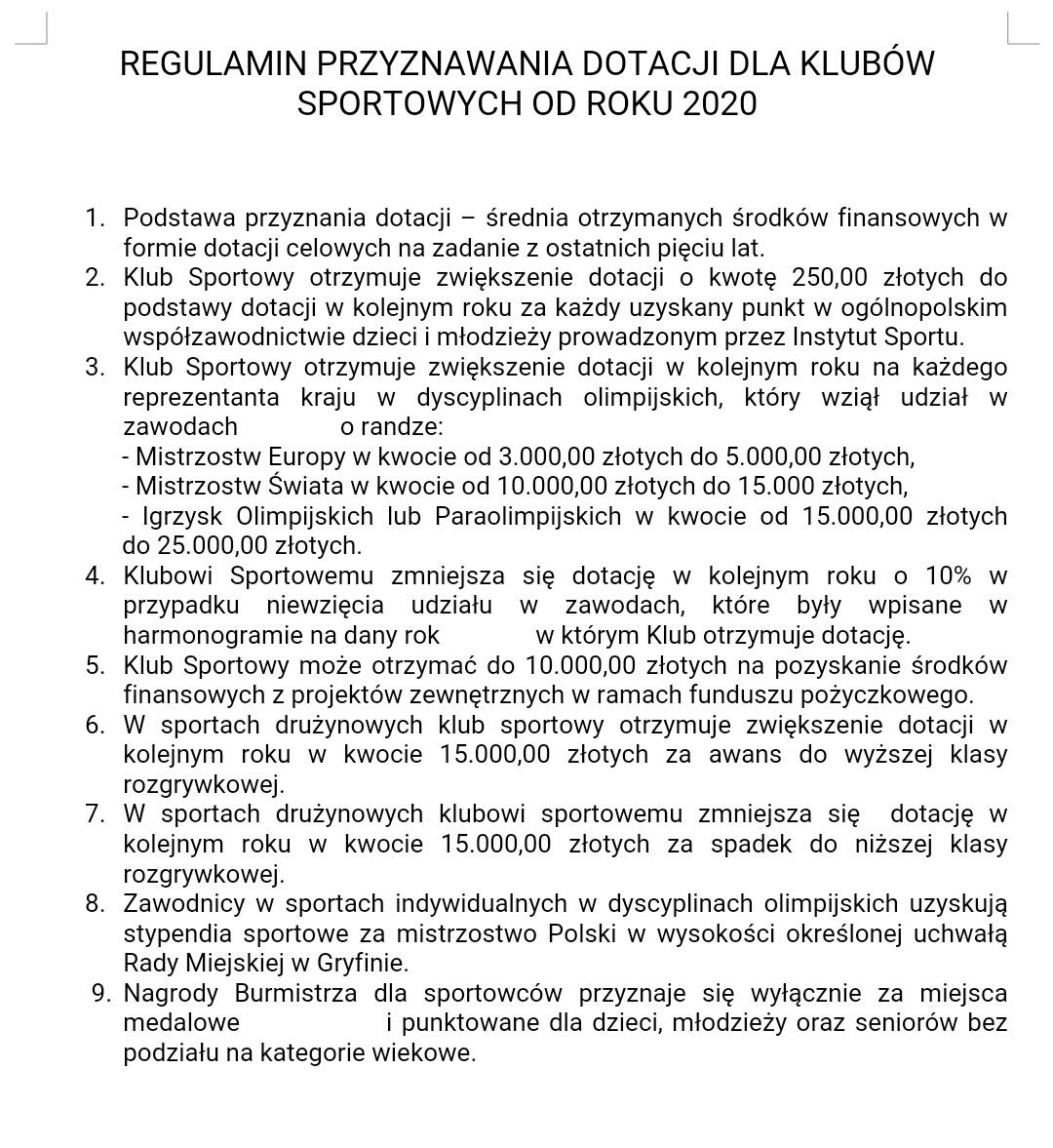Tak będzie wyglądał gryfiński sport od 2020 roku?