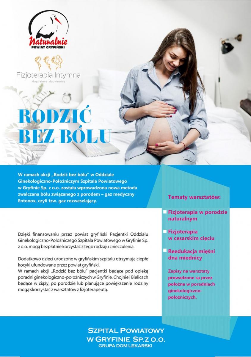 Z fizjoterapeutką o rodzeniu bez bólu. Bezpłatne warsztaty!