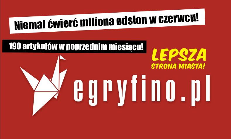 Skuteczna reklama na egryfino! Niemal ćwierć miliona odsłon w czerwcu
