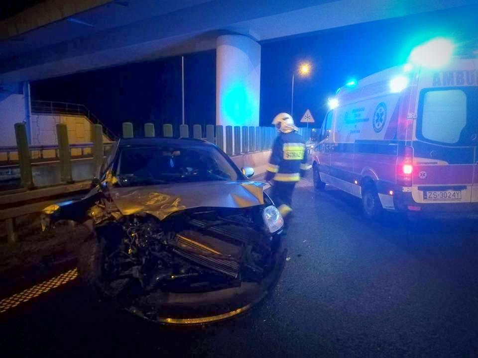 Groźnie wyglądający wypadek na S3!