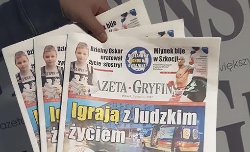 Nowa Gazeta Gryfińska w sprzedaży!