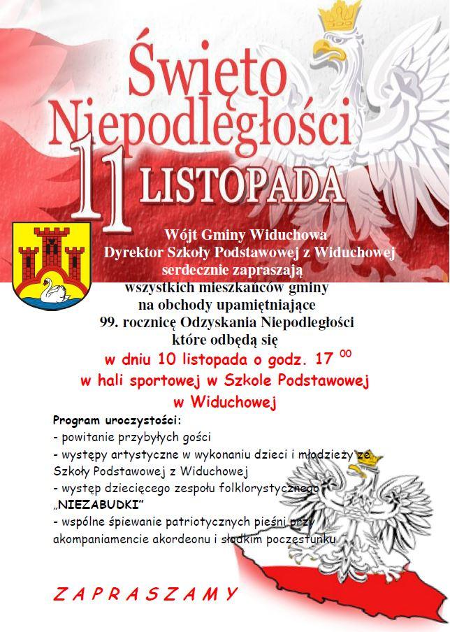 Gminne obchody Święta Niepodległości w Widuchowej