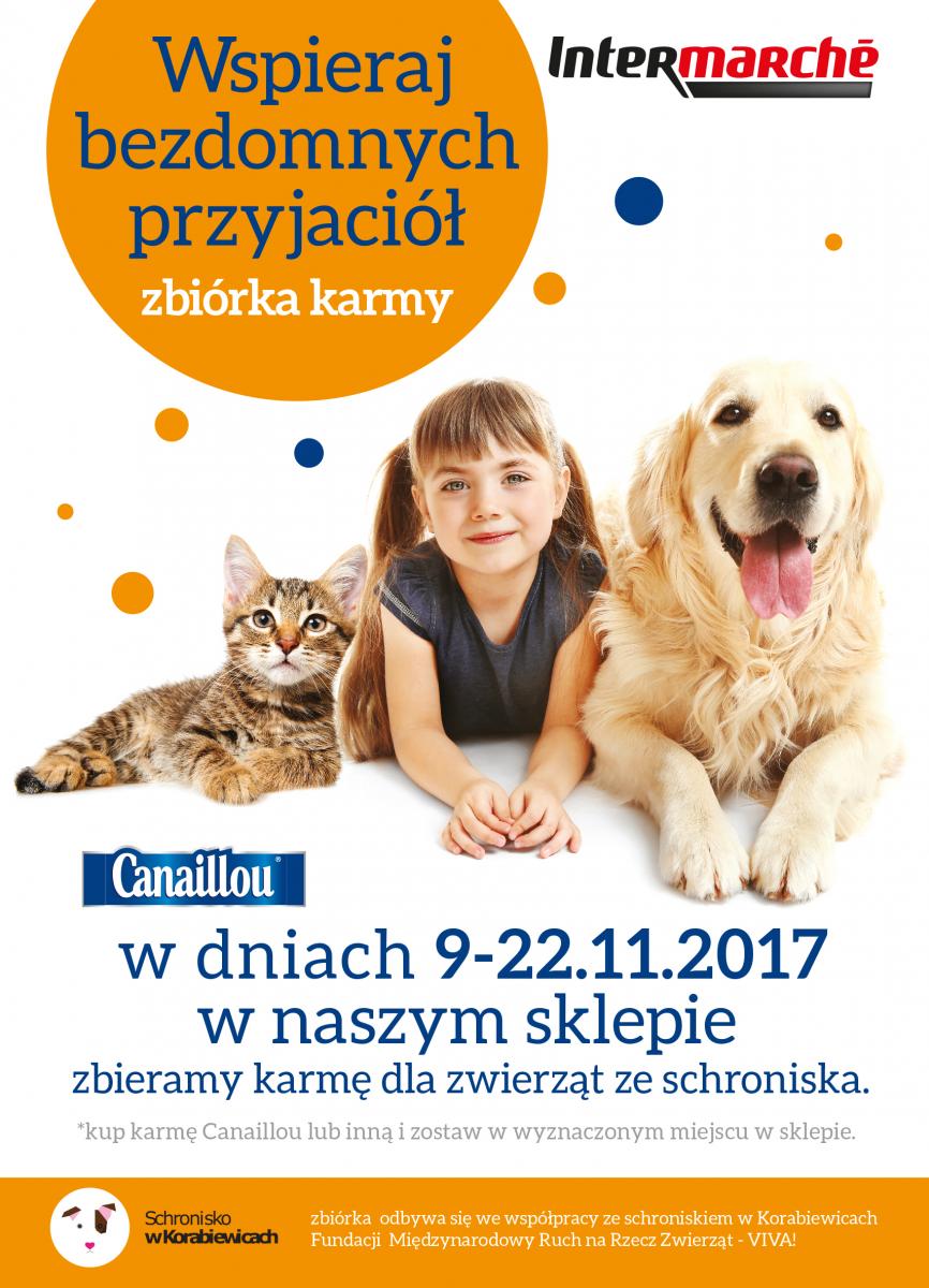 Możesz nakarmić bezdomne zwierzęta - zbiórka karmy w Intermarché
