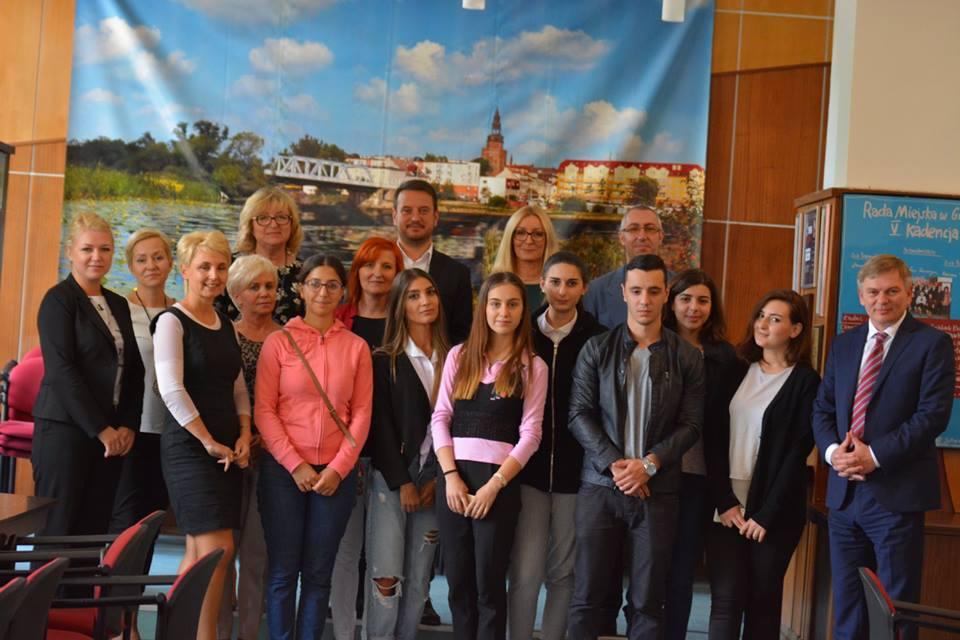 Gruzińscy studenci gośćmi w naszym magistracie
