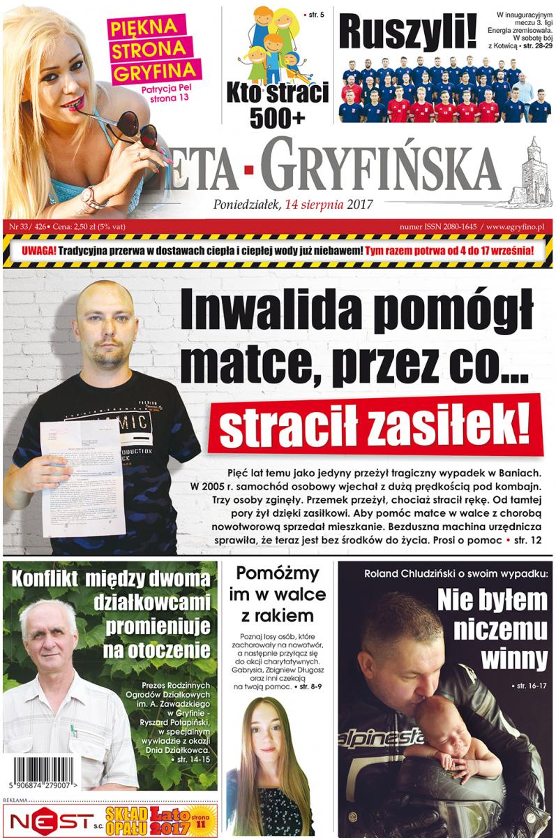Nowa Gazeta Gryfińska już dziś do nabycia!